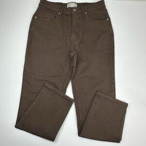 Everlane‎ Women's Cocoa The Original Cheeky Minimalist Jeans W28-30 Crop/L26.2